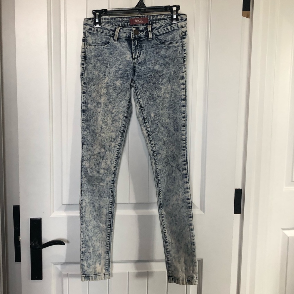 Brazil acid wash jeggings